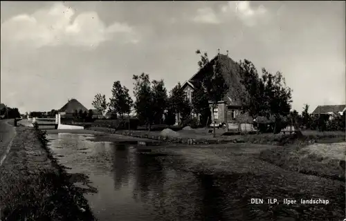 Ak Den Ilp Nordholland Niederlande, Teilansicht, Kanal