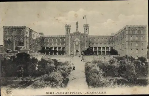 Ak Jerusalem Israel, Kirche Notre Dame de France