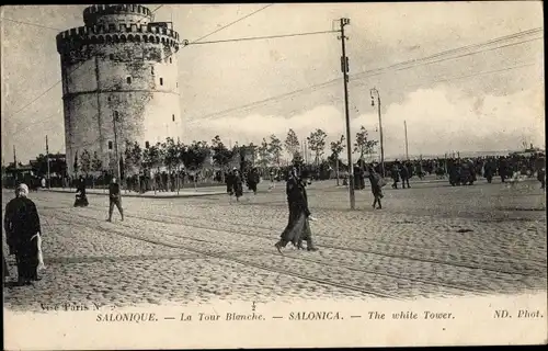 Ak Saloniki Thessaloniki Griechenland, Weißer Turm