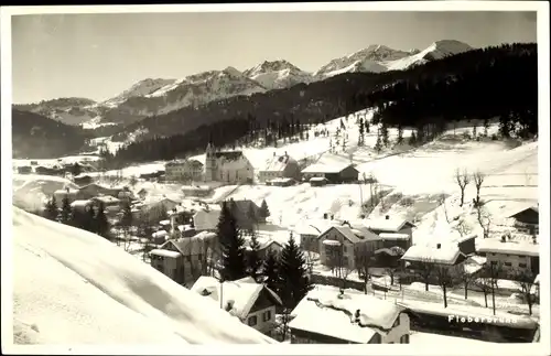 Foto Ak Fieberbrunn Tirol, Winteransicht