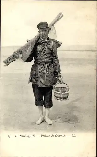 Ak Dunkerque Nord, Garnelenfischer, Krabbenfischer