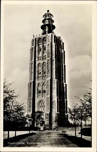 Ak Westkapelle Zeeland, Vuurtoren