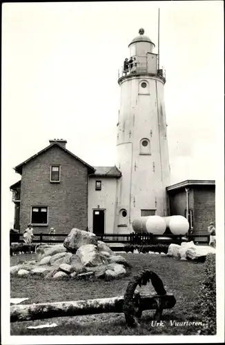 Ak Urk Flevoland Niederlande, Vuurtoren