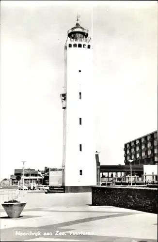 Ak Noordwijk aan Zee Südholland, Leuchtturm