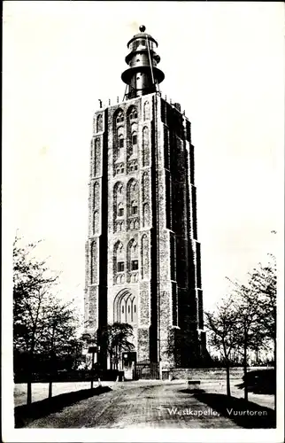 Ak Westkapelle Zeeland, Vuurtoren