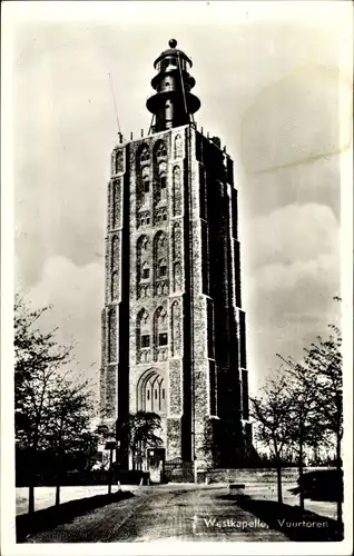 Ak Westkapelle Zeeland, Vuurtoren