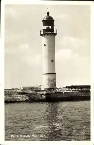 Ak Hellevoetsluis Südholland, Vuurtoren