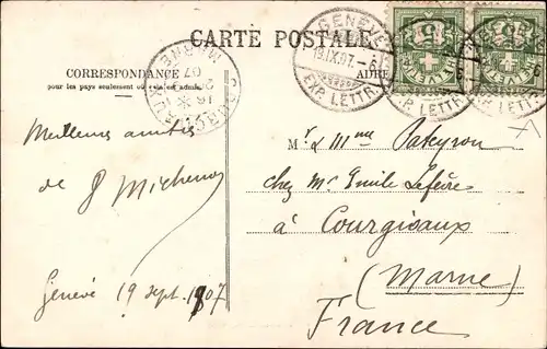 Ak Genève Genf Schweiz, Hafen, Dampfer