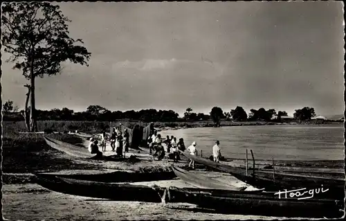 Ak Brazzaville Französisch-Kongo, Plage de Pecheurs