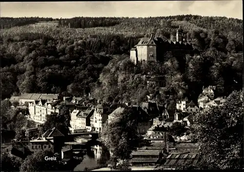 Ak Greiz im Vogtland, Teilansicht