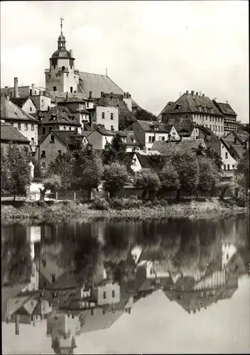 Ak Ronneburg in Thüringen, Blick auf den Ort mit Kirche