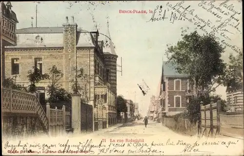 Ak Berck Plage Pas de Calais, La Rue Rotschild