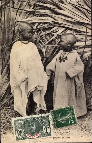 Ak Afrikanische Kinder, Portrait