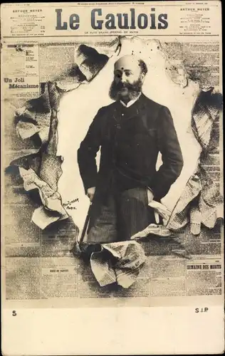 Zeitungs Ak Le Gaulois, Dreyfus Affäre, Männerportrait