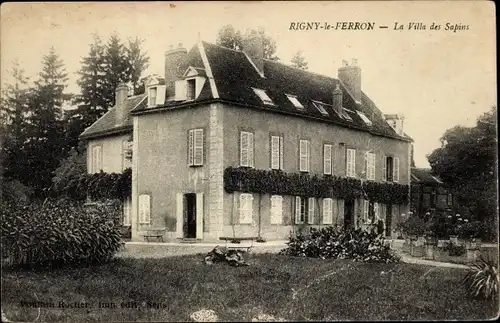 Ak Rigny-le-Ferron Aube, Villa des Sapins