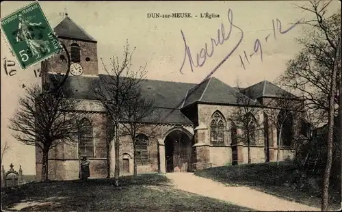 Ak Dun sur Meuse, die Kirche