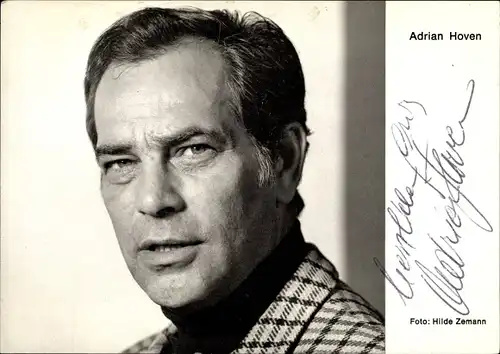 Ak Schauspieler Adrian Hoven, Autogramm, Portrait