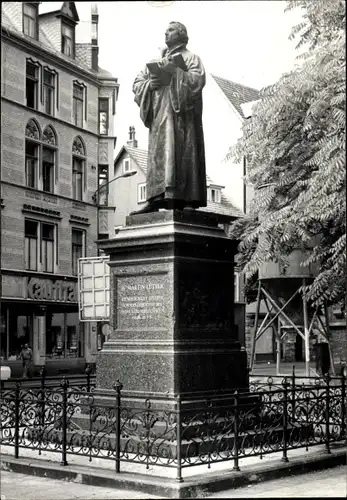 Ak Erfurt in Thüringen, Lutherdenkmal an der Kaufmannskirche