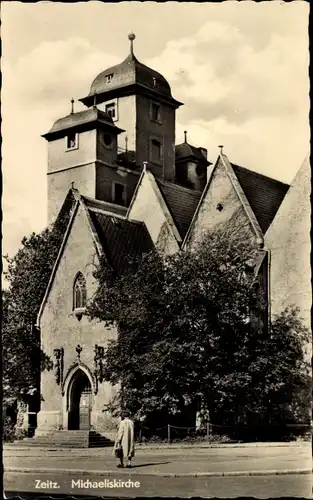 Ak Zeitz an der Weißen Elster im Burgenlandkreis, Michaeliskirche