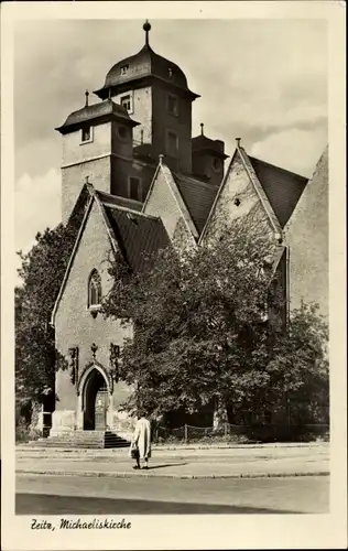 Ak Zeitz im Burgenlandkreis, Michaeliskirche