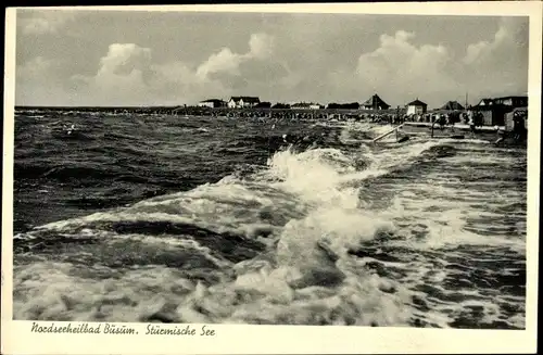 Ak Nordseebad Büsum, Stürmische See