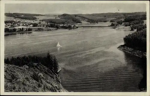 Ak Saalburg in Thüringen, Stausee, Obere Saaletalsperre