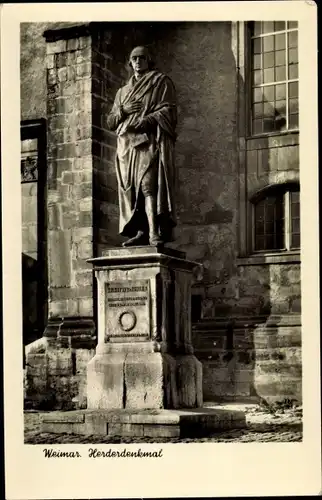 Ak Weimar in Thüringen, Herderdenkmal