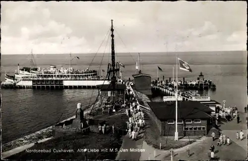 Ak Nordseebad Cuxhaven, Alte Liebe mit M.S. Jan Molsen