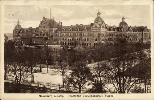 Ak Naumburg an der Saale, Staatliche Bildungsanstalt, Stabila