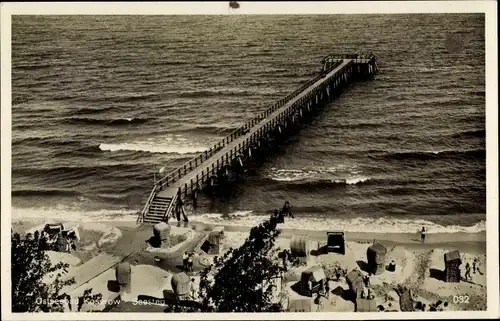 Ak Ostseebad Koserow auf Usedom, Seesteg