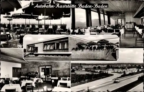 Ak Baden Baden, Sandweier, Autobahn Raststätte, Inh. Alfred Erath