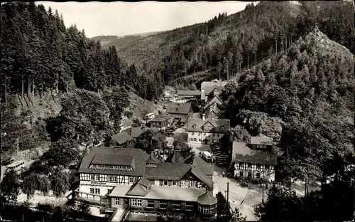 Ak Ludwigsstadt in Oberfranken, Hotel und Brauerei Falkenstein, Teilansicht