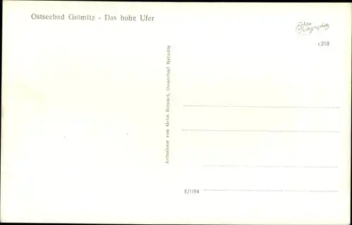 Ak Ostseebad Grömitz in Holstein, Hohes Ufer