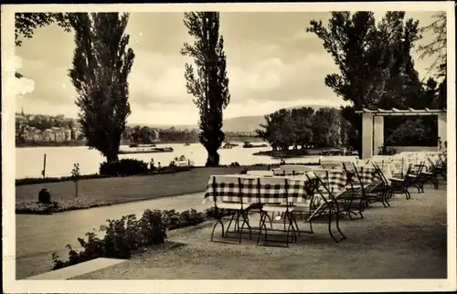 Ak Koblenz am Rhein, Cafe-Restaurant Rheinanlagen