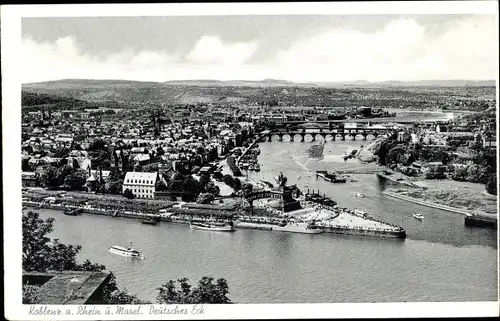 Ak Koblenz am Rhein, Deutsches Eck