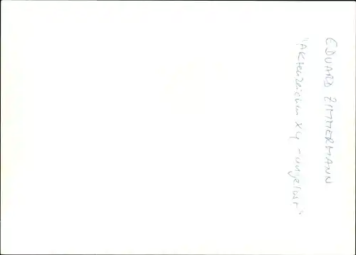 Ak Journalist und Fernsehmoderator Eduard Zimmermann, Portrait, Autogramm