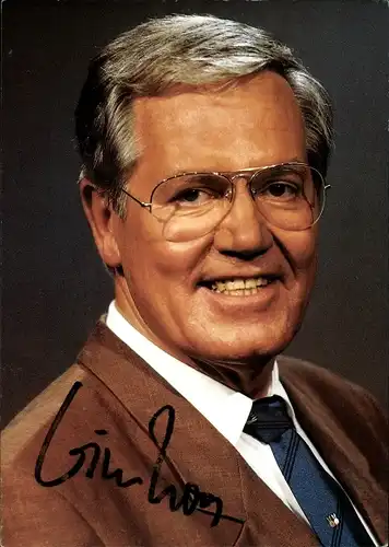 Ak Moderator Wim Thoelke, Portrait, Autogramm