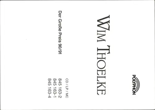 Ak Moderator Wim Thoelke, Portrait, Autogramm