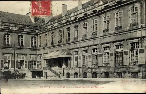 Ak Lunéville Meurthe et Moselle, Cercle Militaire und Hotel