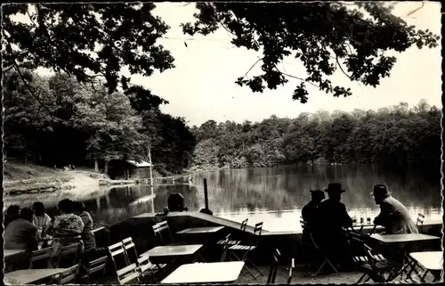 Ak Bourbonne les Bains Haute Marne, Monument Lake
