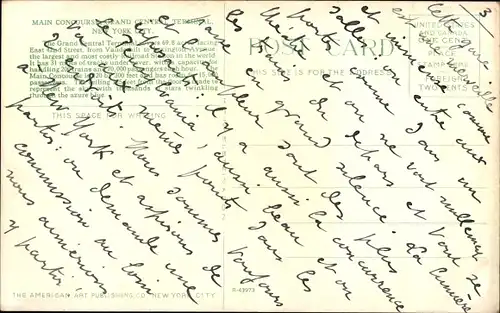 Ak New York City USA, Grand Central Terminal Station