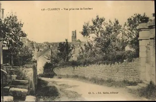 Ak Clamecy Nievre, Rue de Sembert