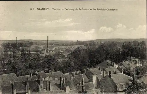 Ak Clamecy Nièvre, Faubourg de Bethleem, Chemikalien