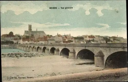 Ak Nevers Nièvre, Gesamtansicht