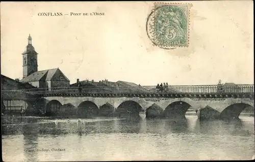 Ak Conflans Jarny Meurthe et Moselle, Pont de l&#39;Orne