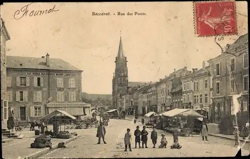 Ak Baccarat Meurthe et Moselle, Rue des Ponts