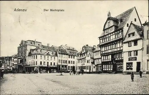 Ak Adenau in der Eifel, Marktplatz