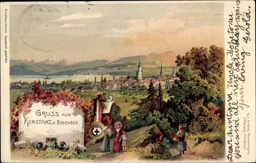 Künstler Litho Konstanz am Bodensee, Panorama