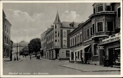 Ak Eilendorf Aachen, Marktplatz