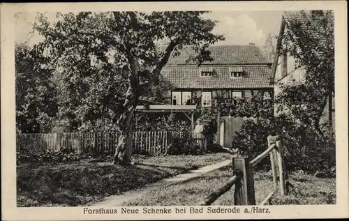 Ak Bad Suderode Quedlinburg im Harz, Forsthaus Neue Schenke